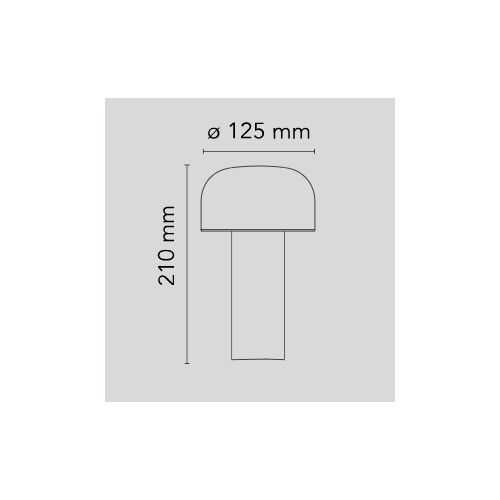 FLOS Akku Tischleuchte -BELLHOP BATTERY Grey Blue-