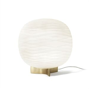 Foscarini Tischleuchte-GEM TAVOLO E27- Glas Weiß D43 ,Fuß Foscarini Tischleuchte-GEM TAVOLO E27- Glas Weiß D43 ,Fuß