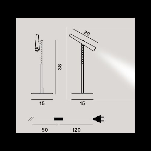 Foscarini Tischleuchte -MAGNETO TAVOLO BIANCO- LED 5W