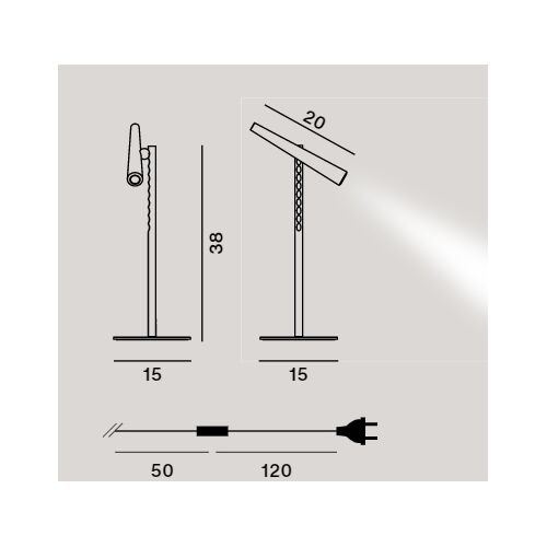 Foscarini Tischleuchte -MAGNETO TAVOLO BIANCO- LED 5W