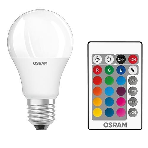 OSRAM LED STAR + CLASSIC A RGBW TRC 9W E27 iR Handsender