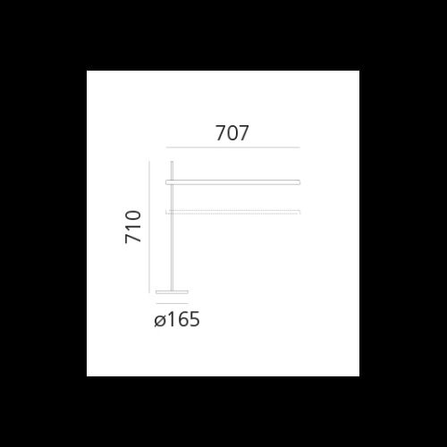 Artemide TALAK PROFESSIONAL TABLE Tischfuß LED