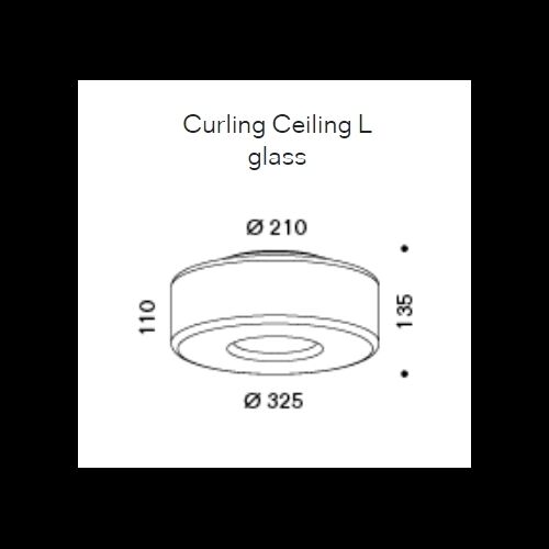 SERIEN CURLING Ceiling L 34W/3360lm 2700K Triac dim.