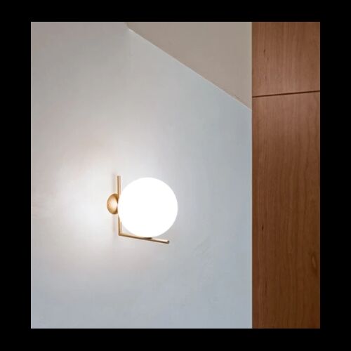 FLOS Wand/Deckenleuchte -IC Lights 1- E14 LED Opalglas