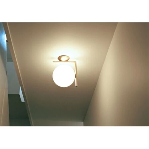 FLOS Wand/Deckenleuchte -IC Lights 1- E14 LED Opalglas
