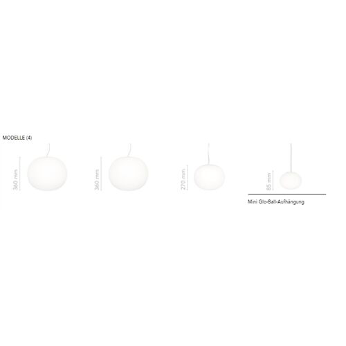 FLOS Pendelleuchte MINI -GLO-BALL S- D112xH85mm G9