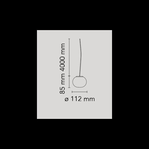 FLOS Pendelleuchte MINI -GLO-BALL S- D112xH85mm G9