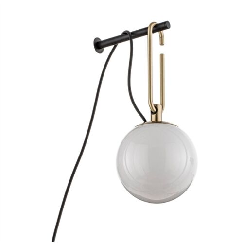 Artemide Wandleuchte -nh- Glas D=140mm Opal weiß, Ring