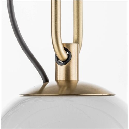 Artemide Wandleuchte -nh- Glas D=140mm Opal weiß, Ring