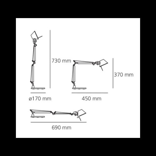 Artemide Body TOLOMEO MICRO E14 OHNE Befestigung