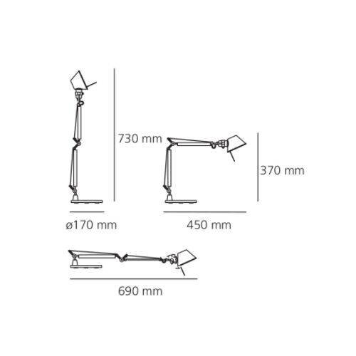 Artemide Body TOLOMEO MICRO E14 OHNE Befestigung