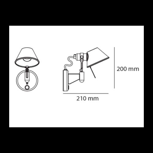 Artemide TOLOMEO MICRO FARETTO E14, ohne Schalter
