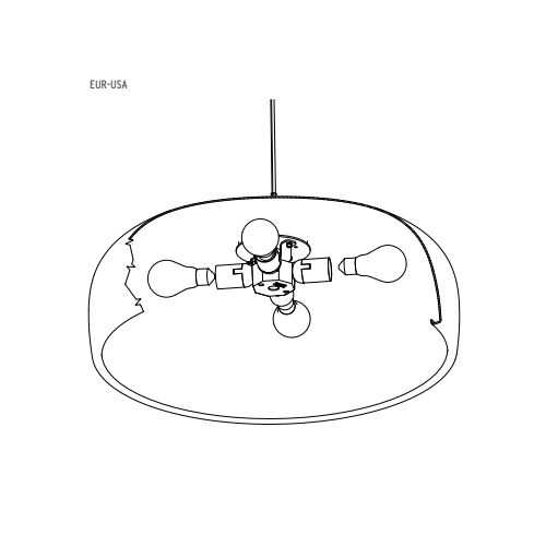 FLOS Pendelleuchte SMITHFIELD S, direktes Licht, 4xE27