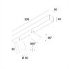 DLS SATURNO 2 x9,3W 2700K 32° je 860Lm Phasedim