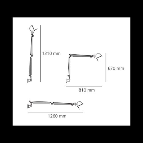 Artemide TOLOMEO Body E27 ohne Befestigung/Fuß/Klemme