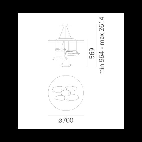 Artemide Pendelleuchte MERCURY MINI LED 29W 2700K 1447lm