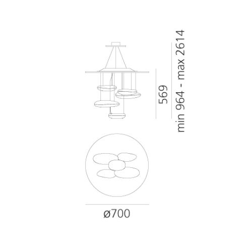 Artemide Pendelleuchte MERCURY MINI LED 29W 2700K 1447lm
