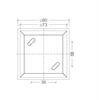 DLS Anbauleuchte KUBUS GU10 230V 80x80x106 m.Corona