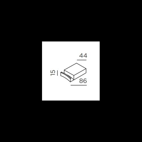 IP44.de Wandbefestigung -QU HOOK- Aluminiumguss lackiert
