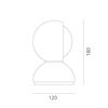 Artemide Tischleuchte ECLISSE -E14 Design1967 drehb./Metall