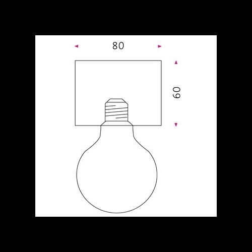 Mawa Wand/Deckenleuchte "Eintopf" Fassung E27, Metall