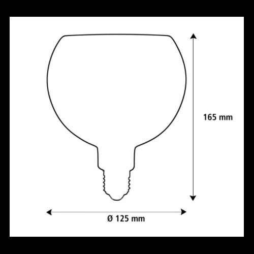 SEGULA LED Floating Globe 125 E27 8W 320lm 2200K dimmbar