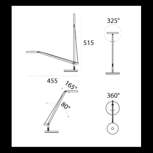 Artemide Tischleuchte DEMETRA MICRO LED 6w 241lm 2700K dimb