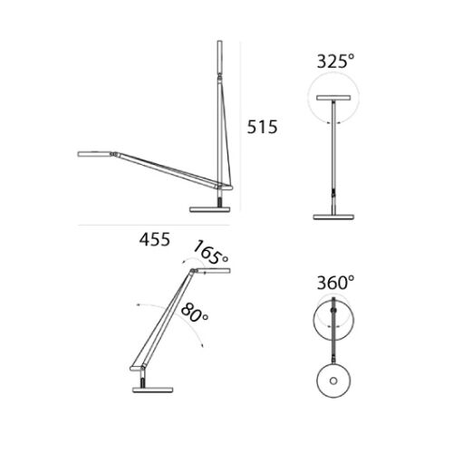 Artemide Tischleuchte DEMETRA MICRO LED 6w 241lm 2700K dimb
