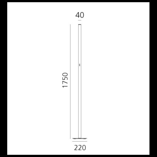 Artemide Stehleuchte ILIO MINI LED F APP 2700K 23W 1462lm