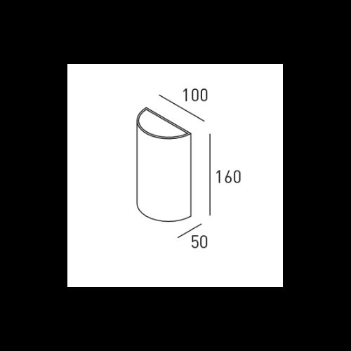 DLS Wandleuchte CHARME 2x3W 3000K,verdichteter Gips