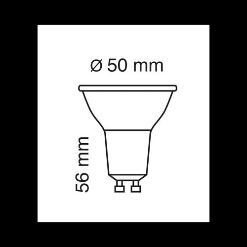 SIGOR 5,5W Genius 97 GU10 375lm 4000K 36° dim