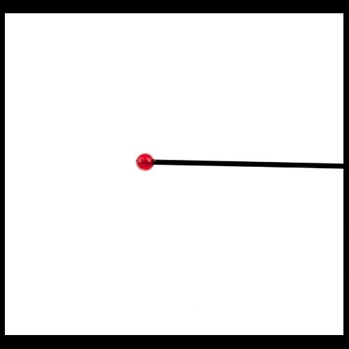Artemide Ersatzteile TIZIO 50 Abstandstab L=162mm Kunstglaskugel rot