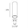 DLS Deckenleuchte BALI , D=76mm GU10 schwb 2x10°