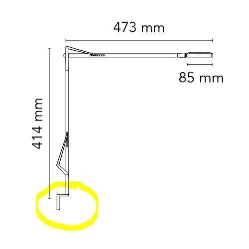 FLOS Ersatzteile Wandhalter für Body Kelvin, verdeckte Schrauben