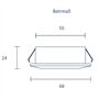 SIGOR EINBAULEUCHTE HALED 68MM 4W 2700K IP20 36° 260LM