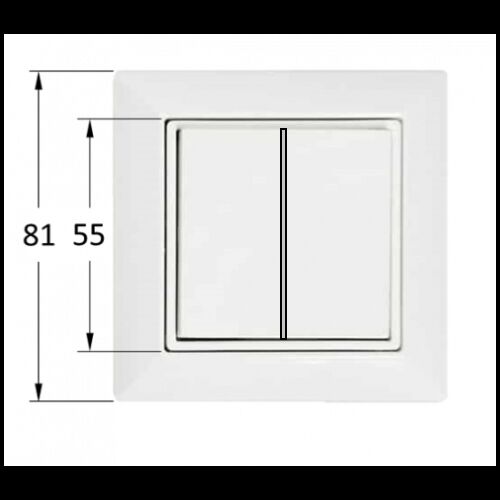 ARDITI Wandschalter Batterielos EnOcean 4fach/4 Kanäle