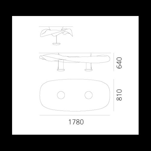 Artemide Deckenleuchte COSMIC ANGEL CEILING (R7s+2G11)