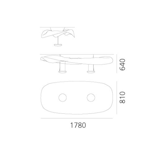 Artemide Deckenleuchte COSMIC ANGEL CEILING (R7s+2G11)