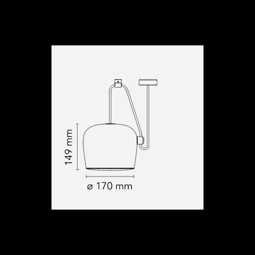 FLOS Einzelpendel AIM SMALL LED 12W 950lm 2700K