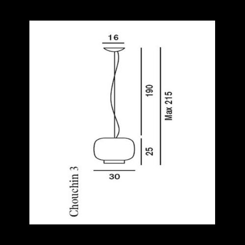 Foscarini Pendelleuchte CHOUCHIN 3 E27 RETROFIT