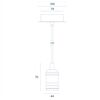 MitteLicht Pendel-Fassung VINTAGE E27 inkl. 6,5 W LED