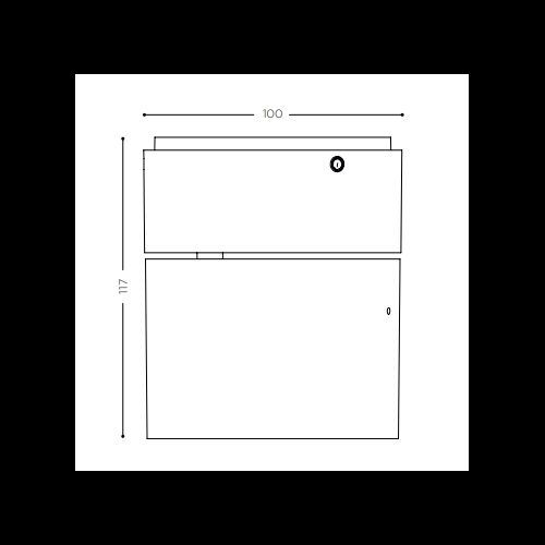 IP44.de Strahler-pro R-LED 15W 2700K 1099lm IP65 D100 H117