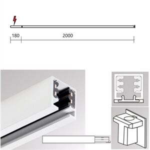 2~TRACK 240V System: Stromschine 2m-Endeinspeiser-Enstück