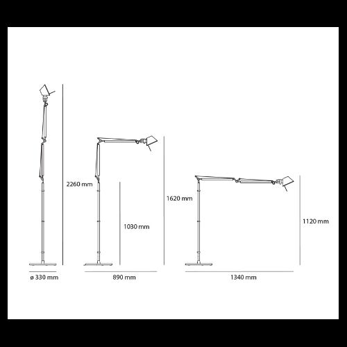 Artemide TOLOMEO Body LED 3000K ohne Fuß