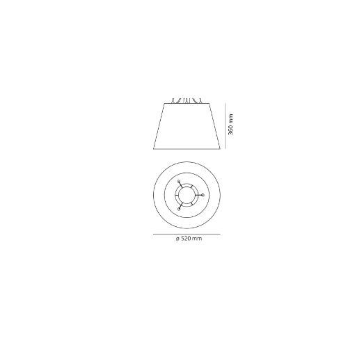 Artemide Leuchtenschirm TOLOMEO MEGA SUSPENSION ø 520 mm