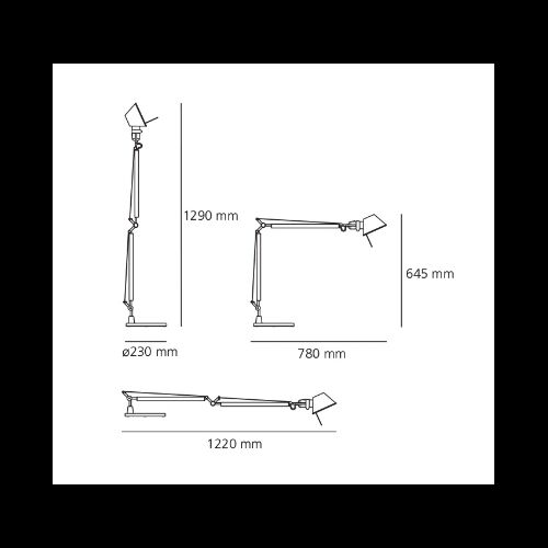 Artemide TOLOMEO Body E27 ohne Befestigung