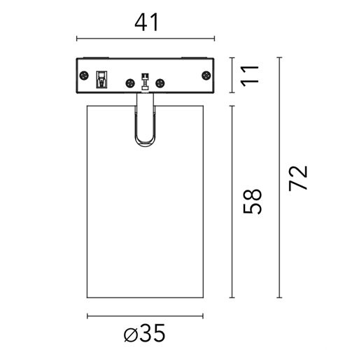 FLOS Architectural SchienentrahlerSPOT 6W 315lm 2700K CRI>90 Beam°20
