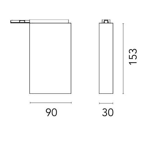 FLOS Architectural End LED Konverter 57W 1-10V dimb. für ZERO TRACK